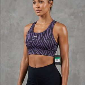 Nike Womens Sports Bra Swoosh Medium Support CZ7308-573 Size XL NWT Yoga  Padded